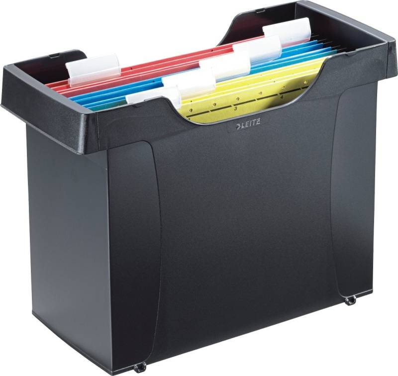 LEITZ Aufbewahrungsbox Hängemappenbox Mini-Aktei Plus A4 schwarz von LEITZ