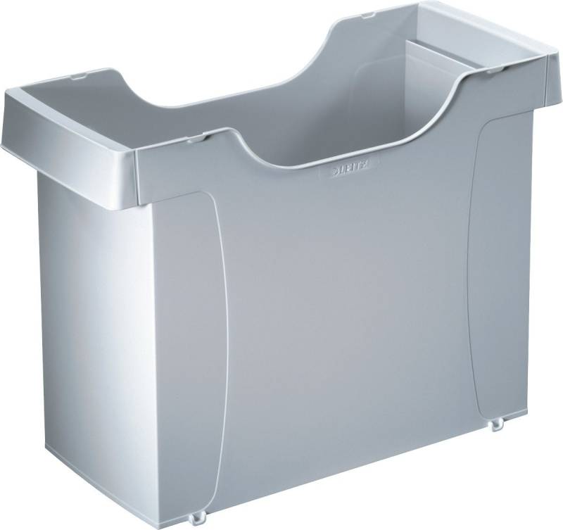 LEITZ Aufbewahrungsbox Hängemappenbox Uni-Box Plus grau (ohne Inhalt). von LEITZ