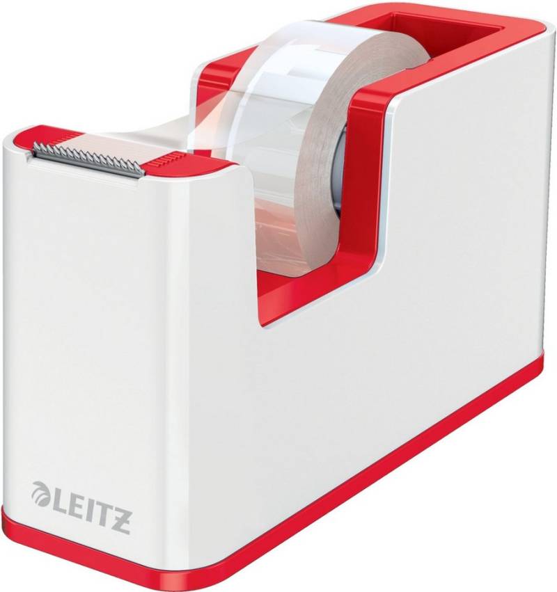 LEITZ Klebestreifen Klebebandabroller Wow Duo Colour 18mmx10m rot von LEITZ