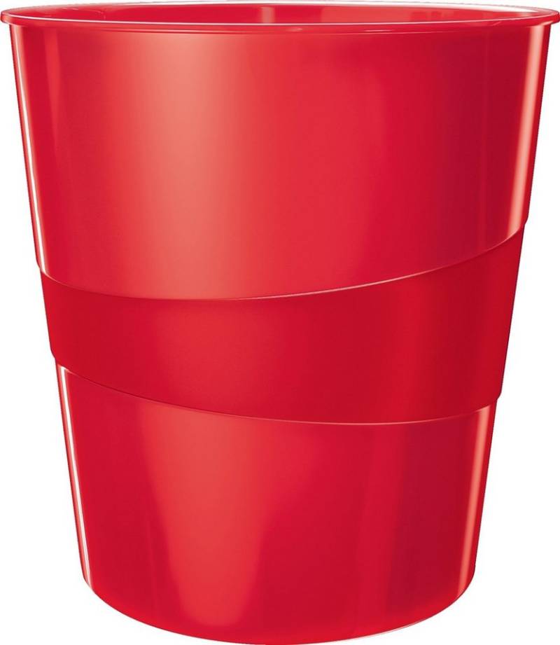 LEITZ Papierkorb Papierkorb Wow 15l Polystyren rot von LEITZ
