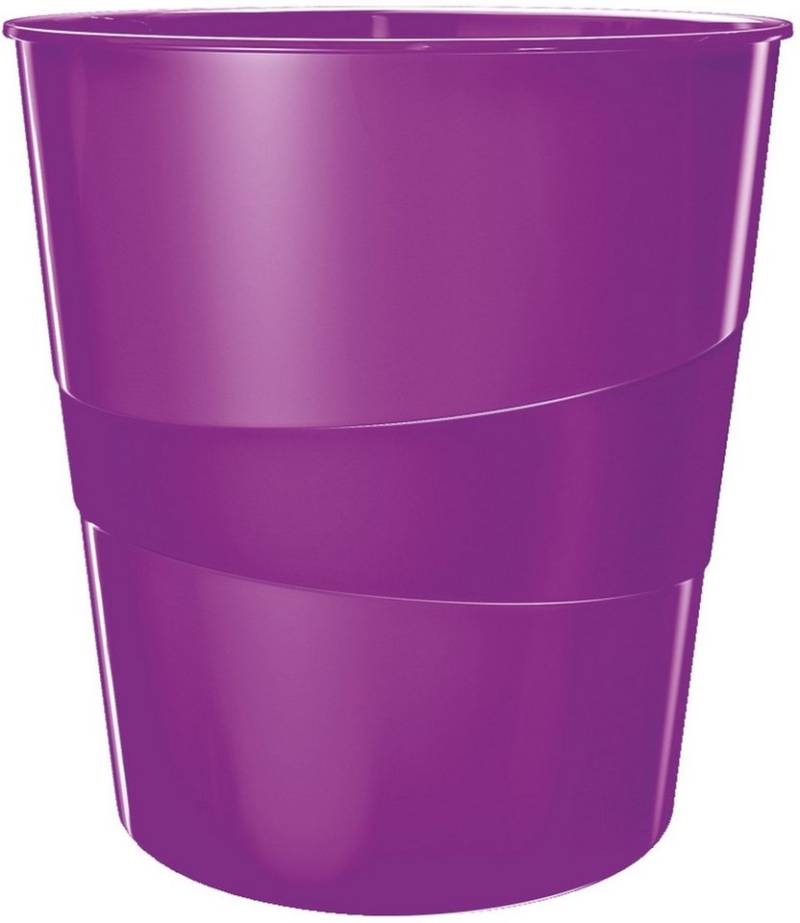LEITZ Papierkorb Papierkorb Wow 15l Polystyren violett von LEITZ