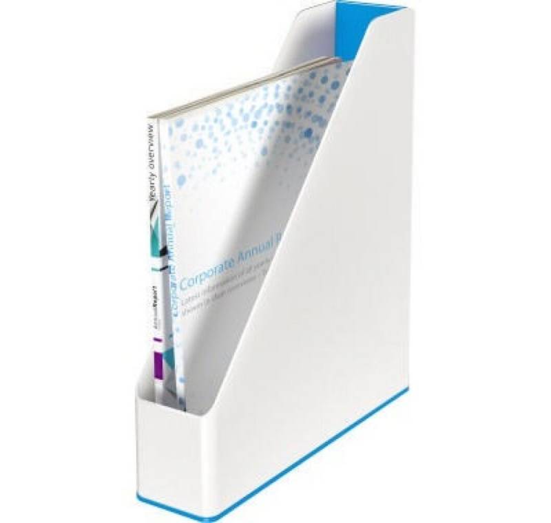 LEITZ Papierscheren Stehsammler Wow zweifarbig blau metallic LEITZ Papierscheren Stehsammler Wow zweifarbig blau metallic von LEITZ