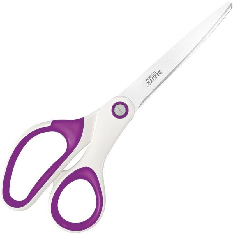 LEITZ Papierscheren Büroschere Wow Edelstahl 205 mm violett von LEITZ