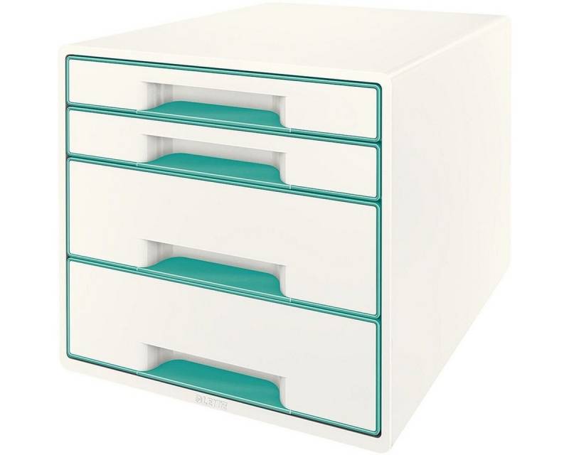 LEITZ Schubladenbox WOW Cube 5213, mit 4 Schubladen, geschlossen, stapelbar von LEITZ