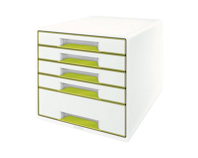 LEITZ Schubladenbox WOW Cube 5214, mit 5 Schubladen, geschlossen, stapelbar von LEITZ