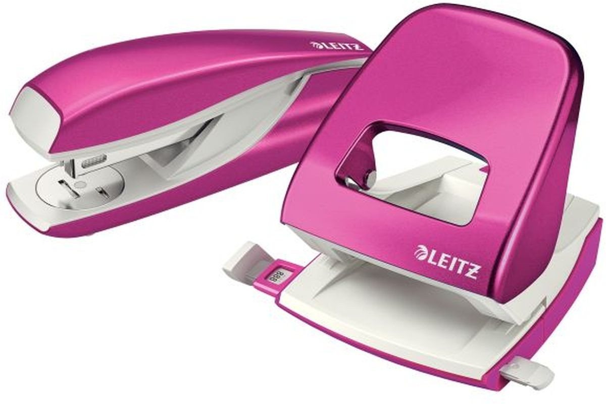 LEITZ Tischaufsatz Locher NeXXt 5008 und Heftgerät NeXXt 5502 im Set pink metallic LEITZ Tischaufsatz Locher NeXXt 5008 und Heftgerät NeXXt 5502 im Set pink metallic von LEITZ