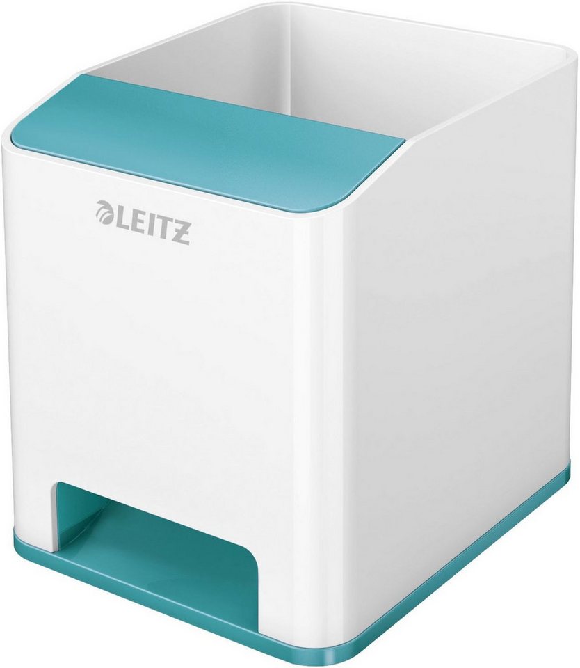 LEITZ Tischaufsatz Stifteköcher Wow Duo Colour Sound weiß/eisblau (4 Stück) LEITZ Tischaufsatz Stifteköcher Wow Duo Colour Sound weiß/eisblau (4 Stück) von LEITZ