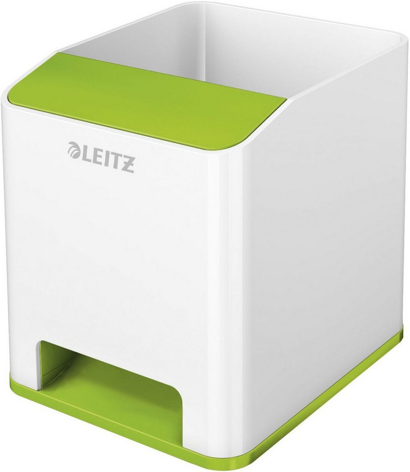 LEITZ Tischaufsatz Stifteköcher Wow Duo Colour Sound weiß/grün (4 Stück) LEITZ Tischaufsatz Stifteköcher Wow Duo Colour Sound weiß/grün (4 Stück) von LEITZ
