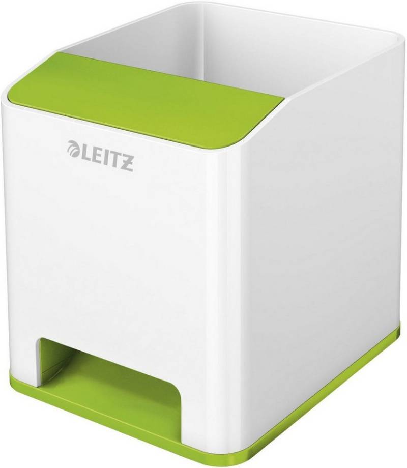 LEITZ Tischaufsatz Stifteköcher Wow Duo Colour Sound weiß/grün (4 Stück) LEITZ Tischaufsatz Stifteköcher Wow Duo Colour Sound weiß/grün (4 Stück) von LEITZ