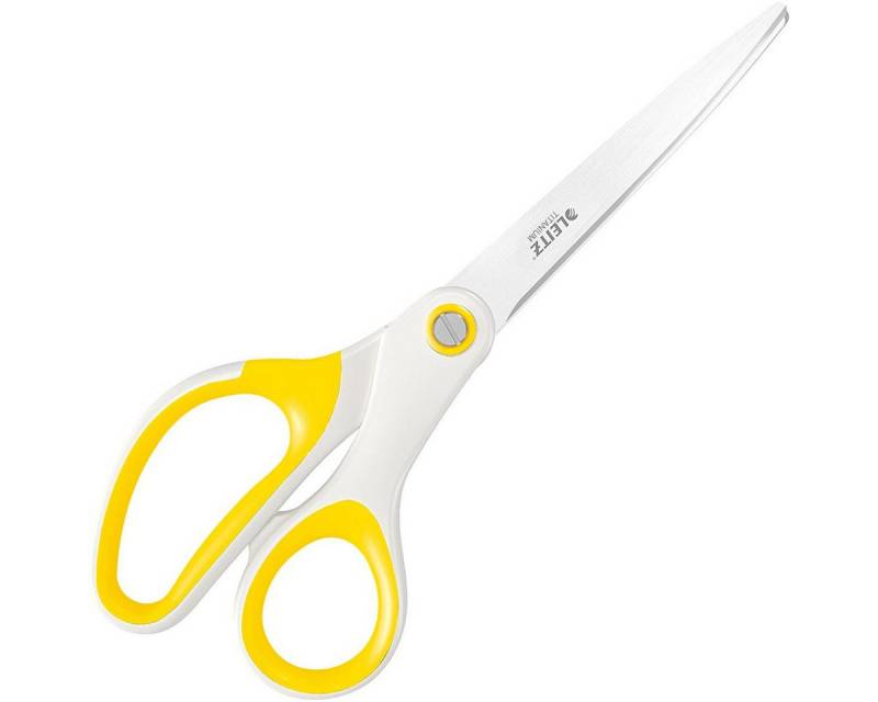 LEITZ Bastelscheren LEITZ Schere WOW Titan, Länge: 205 mm (8), gelb-metallic von LEITZ