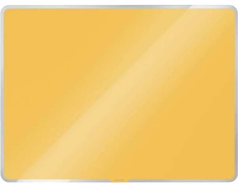 LEITZ Wandtafel Glas-Board Cosy magnetisch Sicherheitsglas 600x400mm gelb (25 Stück) von LEITZ