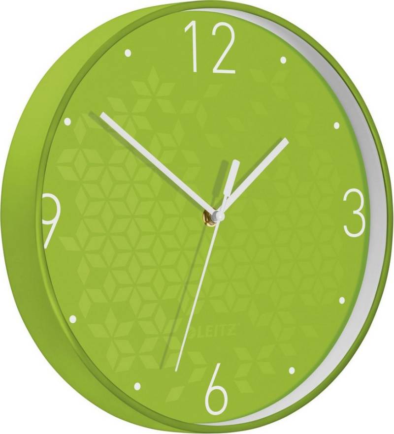 LEITZ Uhr Wanduhr Wow Kunststoff 29cm grün von LEITZ