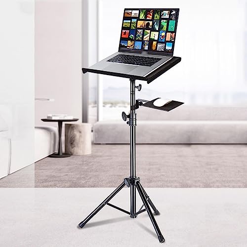 LEIYTFE Projektor-Stativ Universal-Laptop-Ständer Multifunktionales DJ-Rack/Projektor-Stativ Mit Höhenverstellung, Laptop-Ständer, Notebook-Ständer (Color : Mouse Tray, Size : 1.5m Height) von LEIYTFE