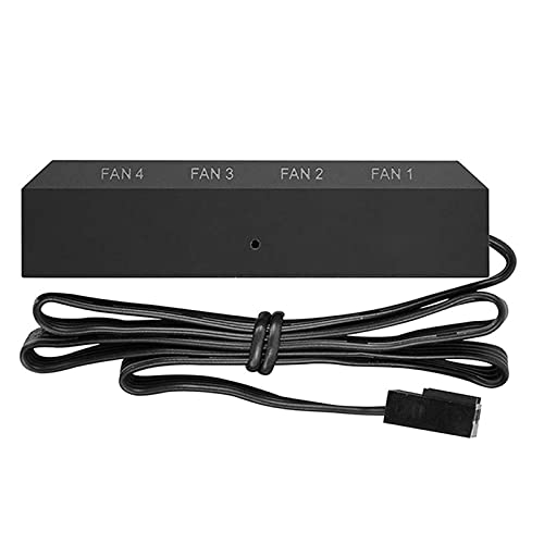 LEJIAJU FH-04/FH-10 Computer-Host-Gehäuse, 3-polig/4-poliger Lüfter-Splitter-Adapter, Netzteil, doppelseitig, selbstklebend von LEJIAJU