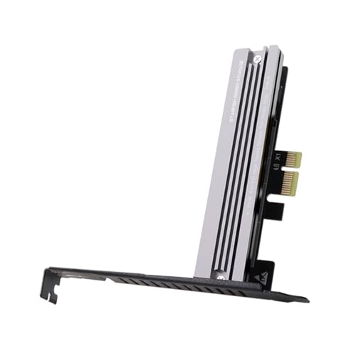 PCIe M.2 Adapter 64Gbps High Speed für M.2 NVMe PCIe Full Speed mit Kühlkörper und 2 Halterungen von LEJIAJU
