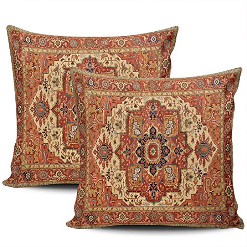 LEKAIHUAI Home Decoration Throw Pillow Covers Perserteppich Kissenbezüge Quadratisch Zwei Seiten Druck 61 x 61 cm 2er-Set von LEKAIHUAI