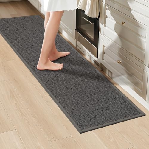 LEKEEPGO Küchenteppich Waschbar rutschfest 43x150cm, Küchenläufer rutschfest, Teppich Läufer Flur, Küchen Läufer, Waschbare Teppiche für Küchen,Flur,Waschküche, Grau LEKEEPGO Küchenteppich Waschbar rutschfest 43x150cm, Küchenläufer rutschfest, Teppich Läufer Flur, Küchen Läufer, Waschbare Teppiche für Küchen,Flur,Waschküche, Grau von LEKEEPGO