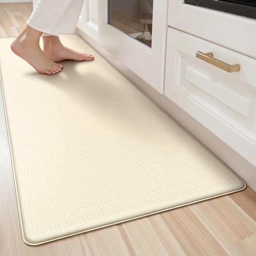 LEKEEPGO PVC Küchenteppich Waschbar rutschfest 60x180cm, Anti-Müdigkeit Küchenläufer rutschfest, Ölfest und Wasserdicht Küchen Teppiche, Teppich Läufer Flur, Teppich Küche für Flur,Waschküche,Beige LEKEEPGO PVC Küchenteppich Waschbar rutschfest 60x180cm, Anti-Müdigkeit Küchenläufer rutschfest, Ölfest und Wasserdicht Küchen Teppiche, Teppich Läufer Flur, Teppich Küche für Flur,Waschküche,Beige von LEKEEPGO