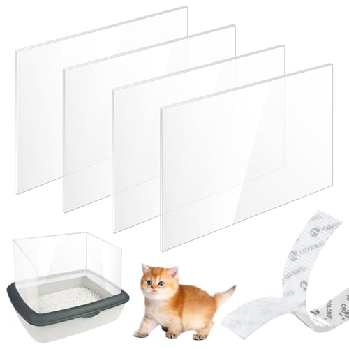 4PCS 30x40cm Katzentoilette Pee Shields mit 1 Rollen Klettverschlüssen, Spritzschutz Für Katzentoilette, Katzentoilettengehäuse Kätzchenzubehör, Oben offen, Katzentoilette, hält Streu in der Pfanne 4PCS 30x40cm Katzentoilette Pee Shields mit 1 Rollen Klettverschlüssen, Spritzschutz Für Katzentoilette, Katzentoilettengehäuse Kätzchenzubehör, Oben offen, Katzentoilette, hält Streu in der Pfanne von LEKEFETO