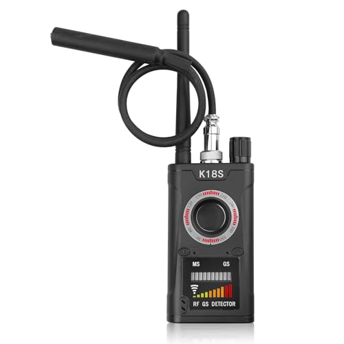 LEKEFETO Versteckter Kamera-Detektor: Tragbarer RF Signal Detektor Mit Infrarot-Scan, Abhöranlagen Detektor, GPS Detektoren für GPS Tracker, Anti-Spy Detektor Für Privatsphärenschutz in Hotels & Autos von LEKEFETO