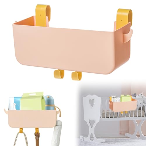 LEKEFETO Wickeltisch Organizer Baby Windel Caddy Wickelkommode Organizer Wickeltisch Organizer zum Anhängen Organisation Wickeltisch Wickeltisch Zubehör Multifunktionale Baby Windel Organizer(Rosa) von LEKEFETO