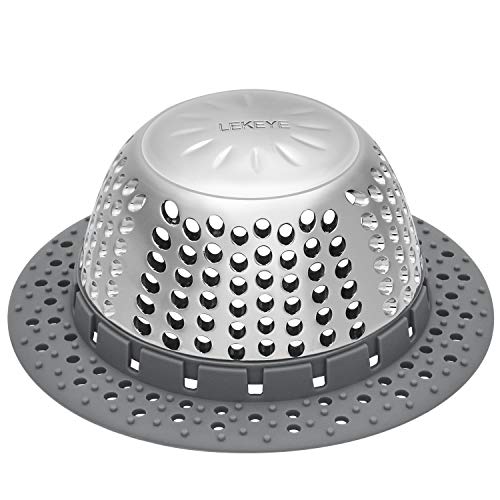 LEKEYE Abflusssieb Abfluss Haarfänger, Edelstahl Badewanne Dusche Haarfänger(Patentiertes Produkt) von LEKEYE
