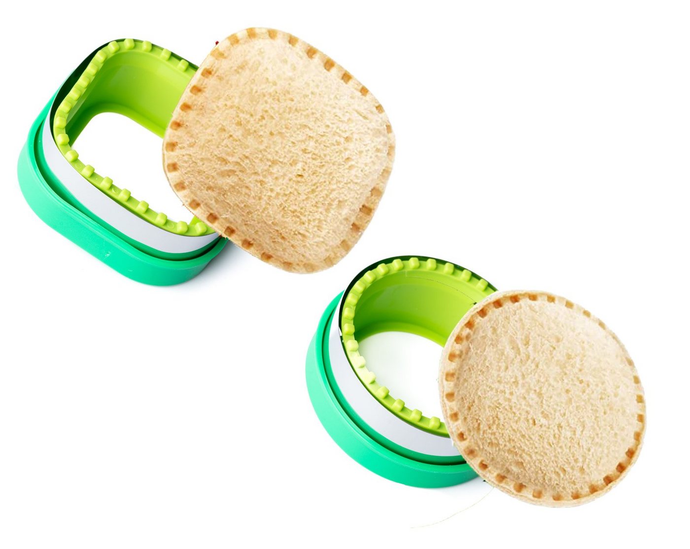 LEKKABOX Ausstechform 2er Set Brot Ausstecher mit Versiegelung für gefüllte Sandwiches, Hervorragend zum Ausstechen von Brot und Plätzchen LEKKABOX Ausstechform 2er Set Brot Ausstecher mit Versiegelung für gefüllte Sandwiches, Hervorragend zum Ausstechen von Brot und Plätzchen von LEKKABOX