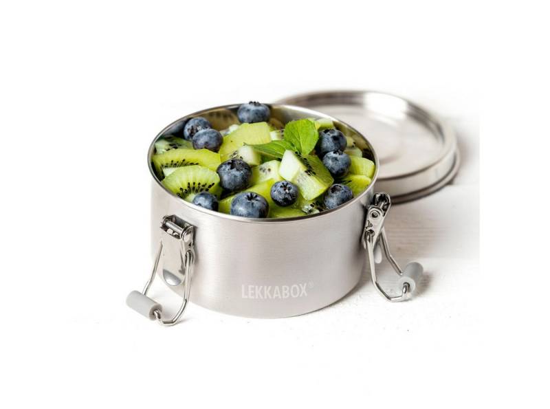 LEKKABOX Lunchbox Clipsy Edelstahldose, 400ml - auslaufsichere Kinder Brotdose Sanckbox, Auslaufsicher – selbst bei saftigem Obstsalat & flüssigem Joghurt LEKKABOX Lunchbox Clipsy Edelstahldose, 400ml - auslaufsichere Kinder Brotdose Sanckbox, Auslaufsicher – selbst bei saftigem Obstsalat & flüssigem Joghurt von LEKKABOX