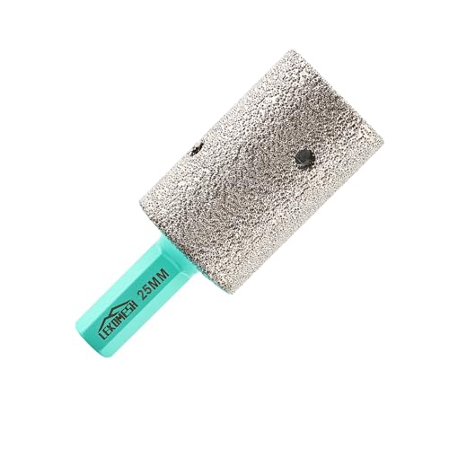 LEKOMESH Diamant Fingerfräser 25MM Diamantfräser - für Fliesenschleifer Vergrößerung Polierlöcher auf Porzellan Keramik Granit Marmor Arbeitsplatte Durchmesser, Hexenschaft LEKOMESH Diamant Fingerfräser 25MM Diamantfräser - für Fliesenschleifer Vergrößerung Polierlöcher auf Porzellan Keramik Granit Marmor Arbeitsplatte Durchmesser, Hexenschaft von LEKOMESH
