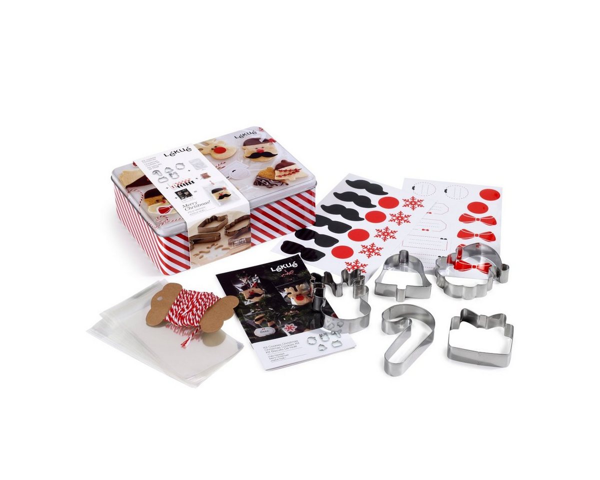 LEKUE Ausstechform Weihnachtsbackset, Papier, Metall, Edelstahl LEKUE Ausstechform Weihnachtsbackset, Papier, Metall, Edelstahl von LEKUE