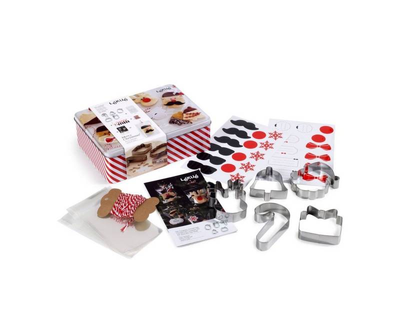 LEKUE Ausstechform Weihnachtsbackset, Papier, Metall, Edelstahl LEKUE Ausstechform Weihnachtsbackset, Papier, Metall, Edelstahl von LEKUE