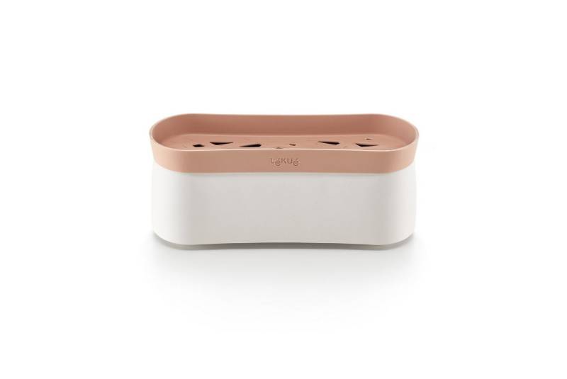 LEKUE Mikrowellenbehälter Quick Pasta Cooker, Platin-Silikon-Deckel/PBT-Behälter von LEKUE