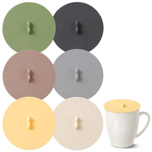 LELE LIFE Silikon-Deckel – 10 cm Silikon-Becher-Abdeckungen für Getränke, wiederverwendbare Tassen, Weingläser und Teetassen, 6 Stück LELE LIFE Silikon-Deckel – 10 cm Silikon-Becher-Abdeckungen für Getränke, wiederverwendbare Tassen, Weingläser und Teetassen, 6 Stück von LELE LIFE