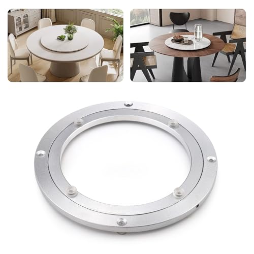 Lazy Susan Hardware, glatt rotierende Lazy Susan Plattenspieler-Lagerbasis, robuste Aluminium-Legierung, Drehplatte für Esstisch, Schrank, Serviertablett (20 cm) von LELE LIFE