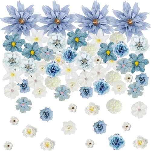 LELEE 60 Stück künstliche Blumen, Mini-Seidenblumen zum Basteln, kleine künstliche Gänseblümchen, Kunstblumen, Großpackung für DIY Kuchen, Hochzeit, Party, Zuhause, Girlande, Kranz, Dekoration, lila LELEE 60 Stück künstliche Blumen, Mini-Seidenblumen zum Basteln, kleine künstliche Gänseblümchen, Kunstblumen, Großpackung für DIY Kuchen, Hochzeit, Party, Zuhause, Girlande, Kranz, Dekoration, lila von LELEE