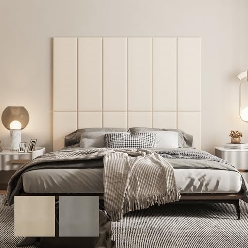 3D-Wandpaneele – Selbstklebende Wandverkleidung aus Kunstleder, Weiche Wandpaneele für eine dekorative Wandgestaltung – Perfekte Wall Deko für Wohnzimmer, Schlafzimmer ,90*30*3CM,12 Stück 3D-Wandpaneele – Selbstklebende Wandverkleidung aus Kunstleder, Weiche Wandpaneele für eine dekorative Wandgestaltung – Perfekte Wall Deko für Wohnzimmer, Schlafzimmer ,90*30*3CM,12 Stück von LELEFIDO