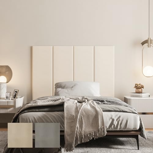 LELEFIDO 3D-Wandpaneele – Selbstklebende Wandverkleidung aus Kunstleder, Weiche Wandpaneele für eine dekorative Wandgestaltung – Perfekte Wall Deko für Wohnzimmer, Schlafzimmer ,90 * 30 * 3CM,4 Stück LELEFIDO 3D-Wandpaneele – Selbstklebende Wandverkleidung aus Kunstleder, Weiche Wandpaneele für eine dekorative Wandgestaltung – Perfekte Wall Deko für Wohnzimmer, Schlafzimmer ,90 * 30 * 3CM,4 Stück von LELEFIDO