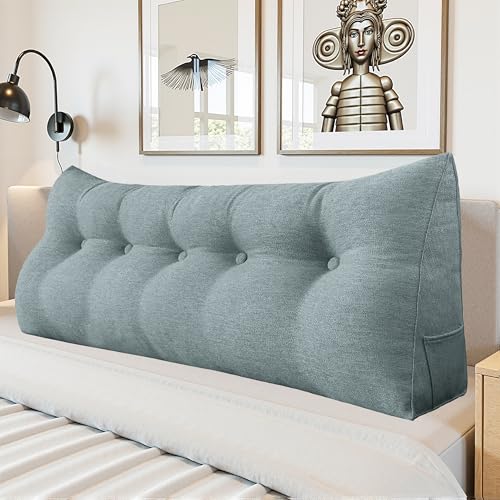 LELEFIDO Rückenkissen – Lesekissen für Bett & Sofa, Keilkissen mit abnehmbarem Bezug, Sitzkissen, Wandkissen für optimalen Komfort & Unterstützung von LELEFIDO