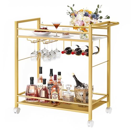 LELELINKY Gold Servierwagen LELELINKY Gold Servierwagen von LELELINKY