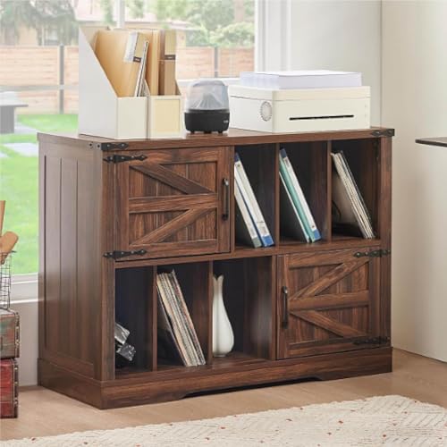 LELELINKY Großer Plattenspieler-Ständer, 1m Vinyl-Lagerorganisator mit Scheunentüren, Landhausstil Holz-Vinyl-Schrank, Mid-Century Turntable-Ständer für Wohnzimmer LELELINKY Großer Plattenspieler-Ständer, 1m Vinyl-Lagerorganisator mit Scheunentüren, Landhausstil Holz-Vinyl-Schrank, Mid-Century Turntable-Ständer für Wohnzimmer von LELELINKY