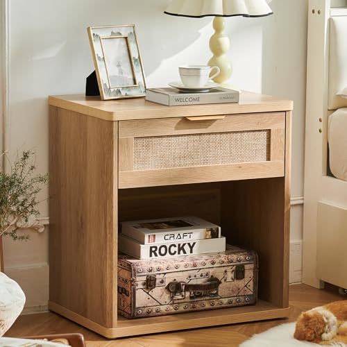 LELELINKY Nachttisch Rattan,Wood LELELINKY Nachttisch Rattan,Wood von LELELINKY