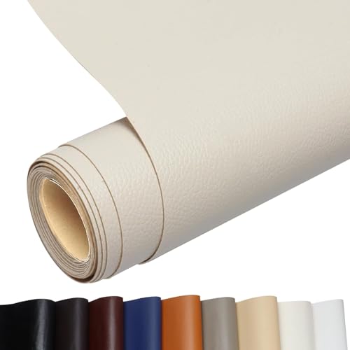 Kunstleder Selbstklebend, Leder Patch Selbstklebend, 60 * 200cm Leder Reparatur Patch PU Lederreparaturband für Sofas, Handtaschen, Jacken, Autositze, Möbel (ReisweiB) von lelewangluo