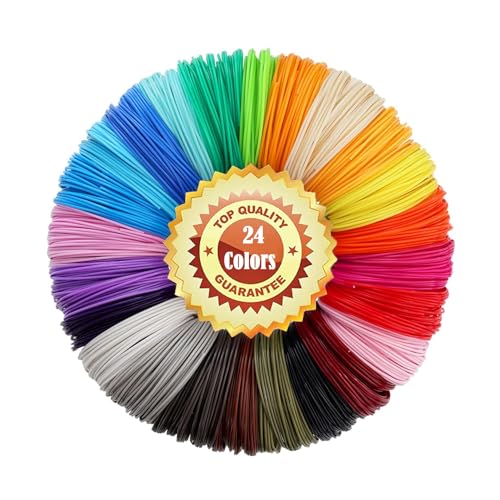 3D Pen Filament PLA 24 Colours 5 m Each - LELYFIT 3D Pen PLA Filament 1.75 mm 3D Pen Paint Set for 3D Pen and 3D Printing Pen (PLA) von LELYFIT