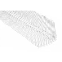 Lemal - Putzschienen PT10 (2 Meter) pvc Kunststoff, Armierungsgewebe außen, Gewebeeckwinkel Außenputz: 10 Meter / 5 Leisten von LEMAL
