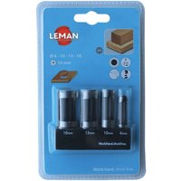 Leman - Set mit 4 Stockbohrern ws d. 6,10,13,16 mm q. 10 mm - 200.500.04 von LEMAN