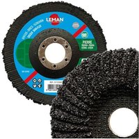 Leman - Halbflexible gewölbte Scheibe für Stein und Beton - d. 125 x Al. 22.23 mm Gr. 16 5112516 von LEMAN