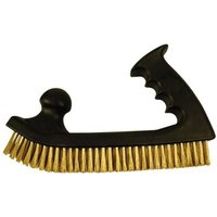 Handbürste in Hobelform - vermessingter Stahldraht 0.30 mm - für Holz/Metall - Hartes Abbeizen - LEMAN - 760.192 von LEMAN