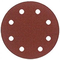 Klettverschluss-Mehrzweckscheibe Classic ø 125 Grain 60 Gelocht 8Stk. von LEMAN