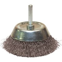 Leman - Konische Bürste mit gewelltem Stahldraht d. 75 mm - q. 6 mm - Draht 0.30 310.075V von LEMAN