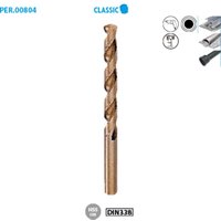 Metallbohrer HSS Cobalt 5% Classic ø 9,5 mm Länge 125 mm Nutzlänge 81 mm, 1 Stück Verpackung Metallbohrer HSS Cobalt 5% Classic ø 9,5 mm Länge 125 mm Nutzlänge 81 mm, 1 Stück Verpackung von LEMAN